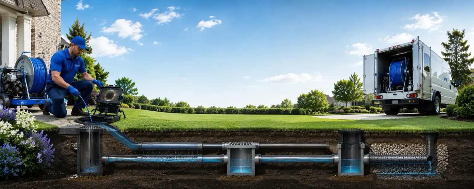 Outdoor drain cleaning information for East Thetford, VT